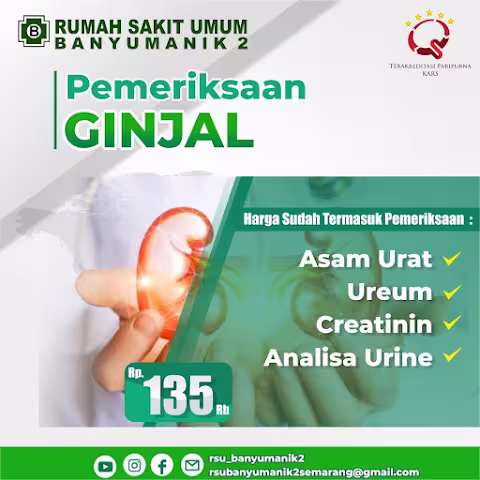 Layanan Pemeriksaan Ginjal RSU Banyumanik 2