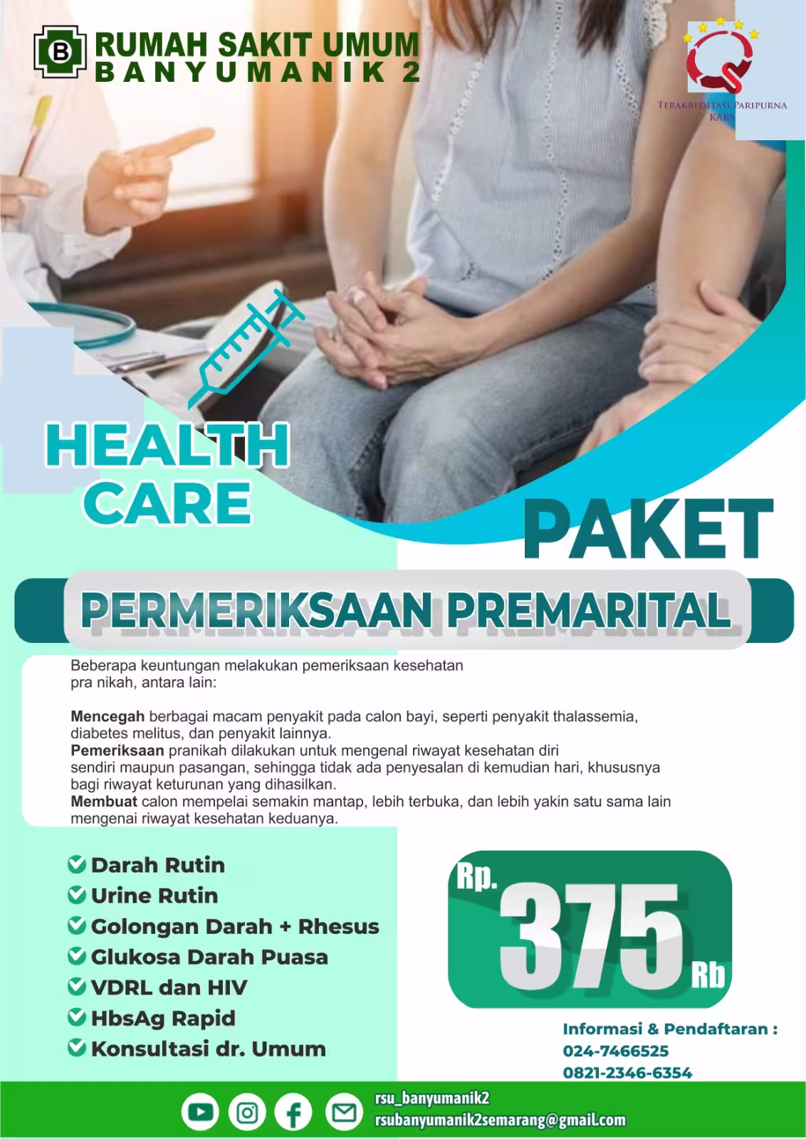 Paket Premarital RSU Banyumanik 2